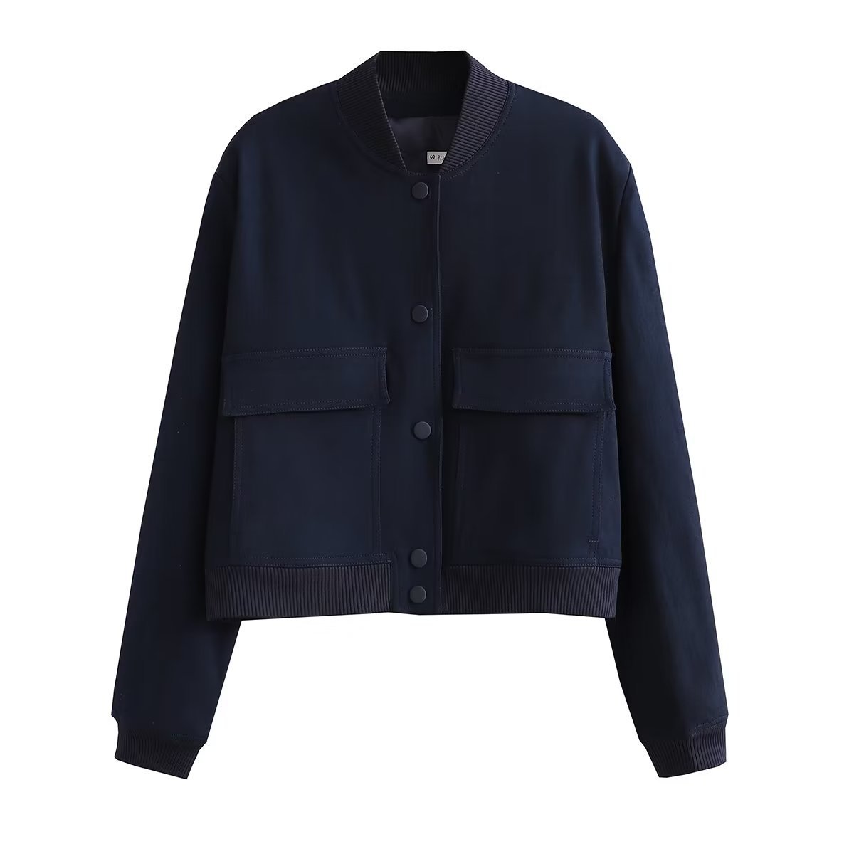 PAULIEN | Cropped Bomberjack Dames – met Drukknoopsluiting