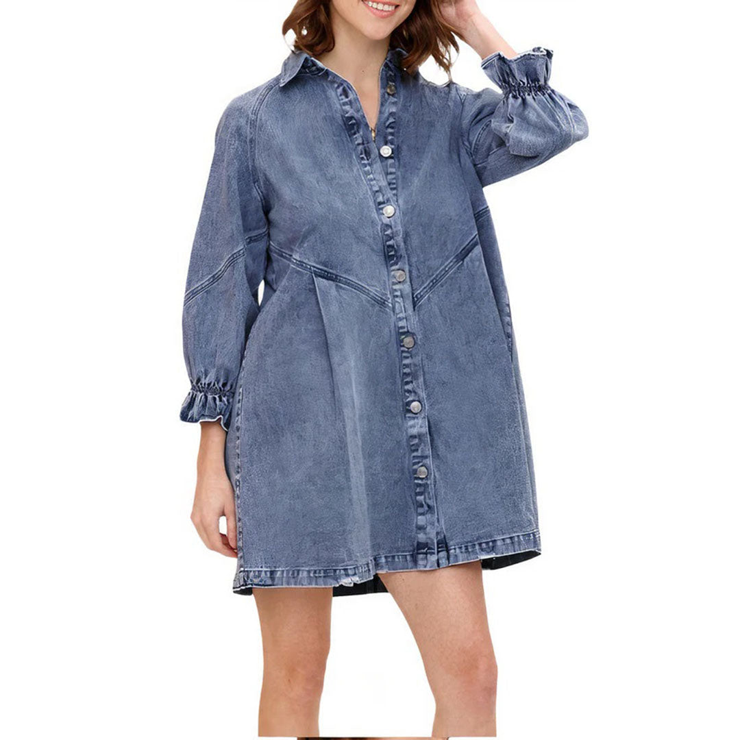 OLIVE | De must-have denim mini-jurk voor moeiteloze stijl!