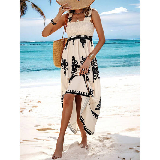 LUA | Bohemian Strandjurk met Smocktop –  Zomerjurk in Diverse Kleuren