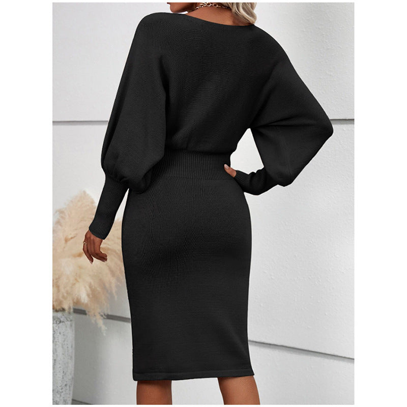 MARYLOU | Gebreide Midi Jurk – Comfortabel & Chic in Één