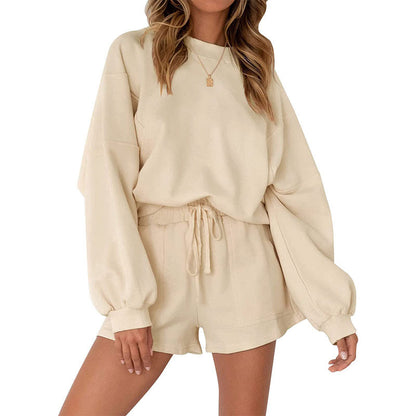 ELYNE | Loungewear Set Dames – Oversized Trui met Short in Pastelkleuren