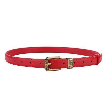ANIC | Vintage Riem met Goudkleurige Gesp – Stijlvolle Accessoire voor Elke Look