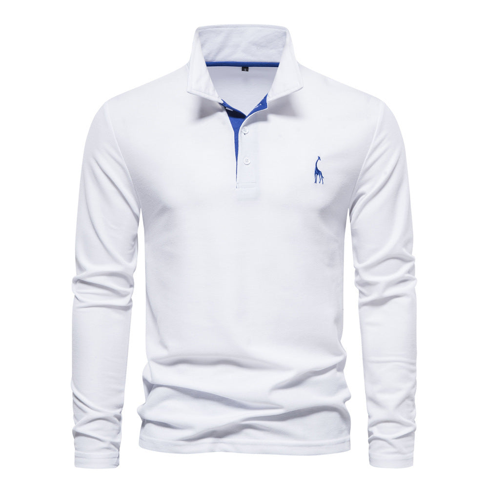 SEPPE | Heren Polo met Lange Mouwen – Katoenen Slim Fit