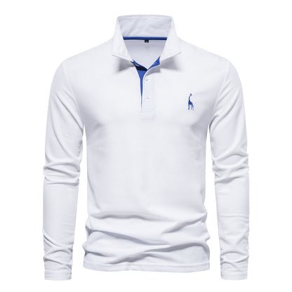 SEPPE | Heren Polo met Lange Mouwen – Katoenen Slim Fit
