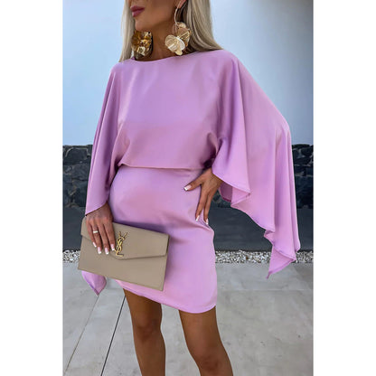 VERA | Cocktailjurk met Vlindermouwen – Chique Mini Jurk voor Feestjes en Events
