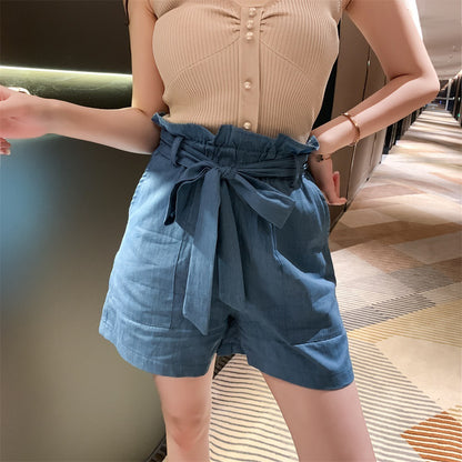 LINDA | Stijlvolle high waist paperbag short!