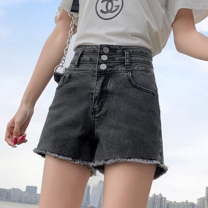 CECILE | High-Waist Denim Shorts – Stoer, stijlvol en supercomfortabel