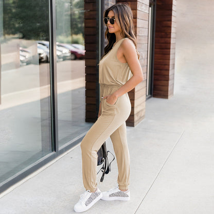 KATELIJNE | Casual Jumpsuit met Trekkoord – Zomer Musthave met Sportieve Touch