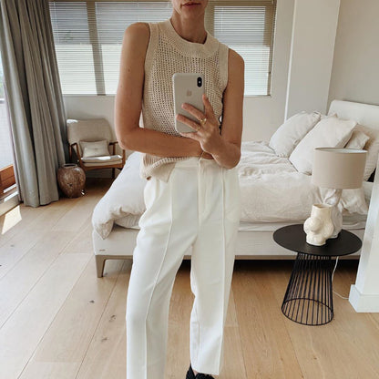 FROUKJE | Luchtige Gebreide Tanktop - Zomer Top Dames