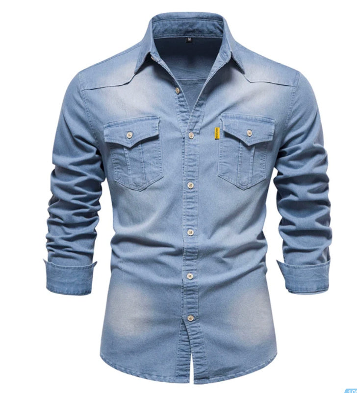 LUCAS | Tijdloos & Stoer – Denim Overhemd voor de Moderne Man