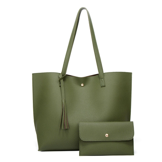 HELEN | Luxe Tote Bag – Minimalistisch & Praktisch in Zwart of Groen