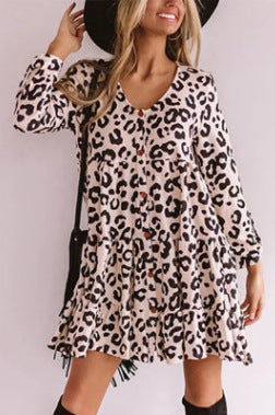 LIESA | Panterprint Mini-jurk – Speels & Stijlvol