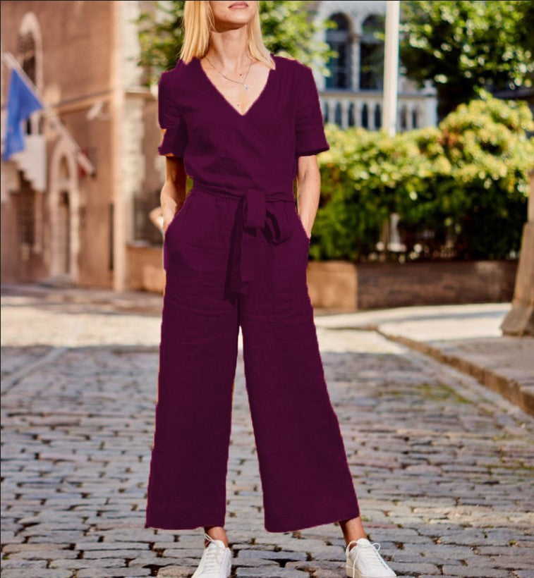 SHANA | Linnen Look Jumpsuit – Comfort & Klasse in Één