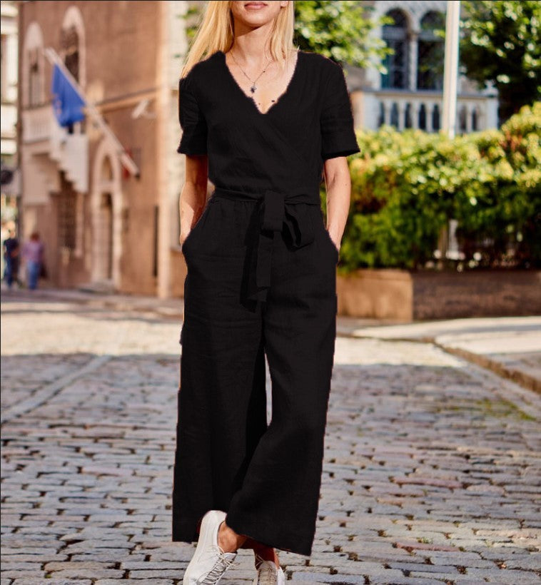 SHANA | Linnen Look Jumpsuit – Comfort & Klasse in Één