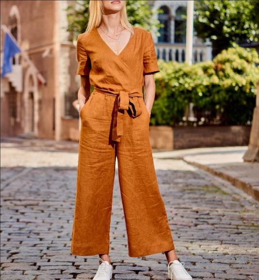 SHANA | Linnen Look Jumpsuit – Comfort & Klasse in Één