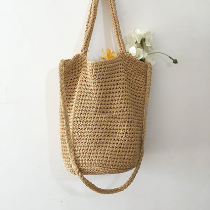 DILAY | Katoenen Geweven Schoudertas – Boho Chic voor Zomer & Strand
