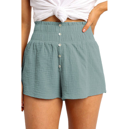 BRIDGET | Paperbag Shorts Dames – Hoge Taille Zomershort van Katoen