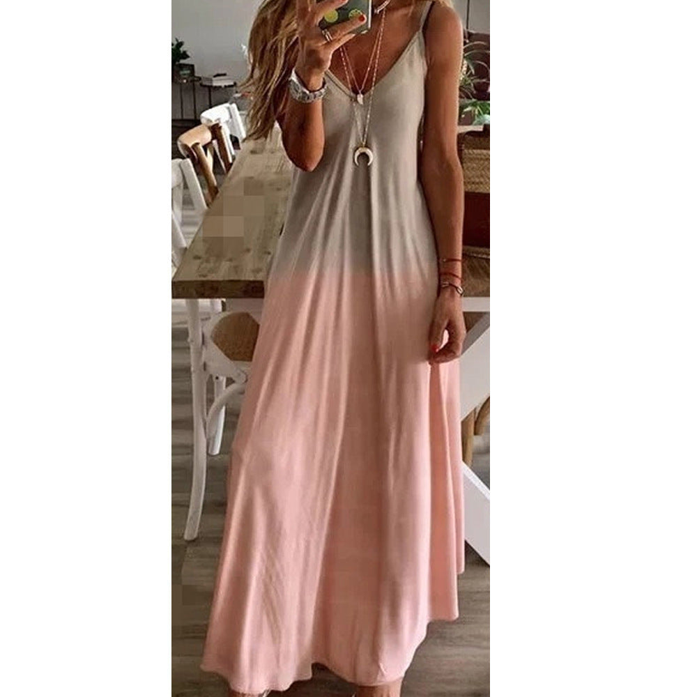 MYRIAM | Luchtige Maxi Zomerjurk met Spaghettibandjes