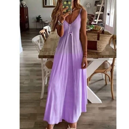 MYRIAM | Luchtige Maxi Zomerjurk met Spaghettibandjes