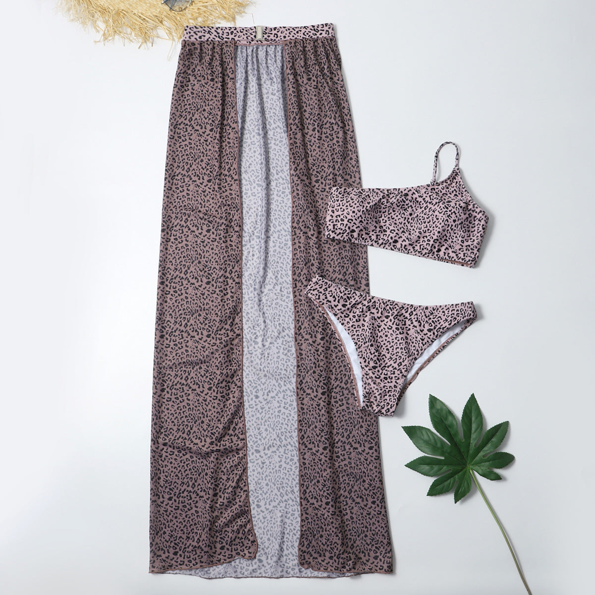 TATJANA | Kleurrijke Bikini Set met Sarong – Zomerse Strandoutfit voor Dames