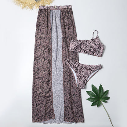 TATJANA | Kleurrijke Bikini Set met Sarong – Zomerse Strandoutfit voor Dames
