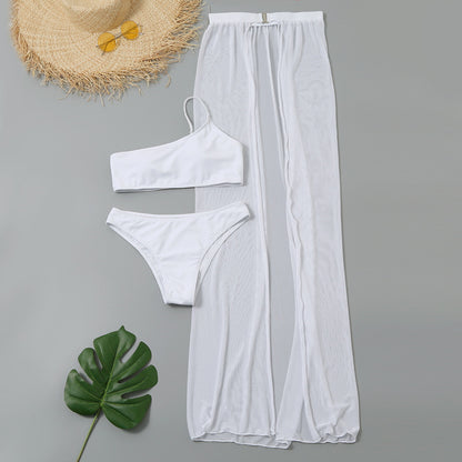 TATJANA | Kleurrijke Bikini Set met Sarong – Zomerse Strandoutfit voor Dames