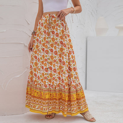 FINE | Boho vibes on point met deze maxi bloemenrok!