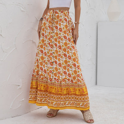 FINE | Boho vibes on point met deze maxi bloemenrok!