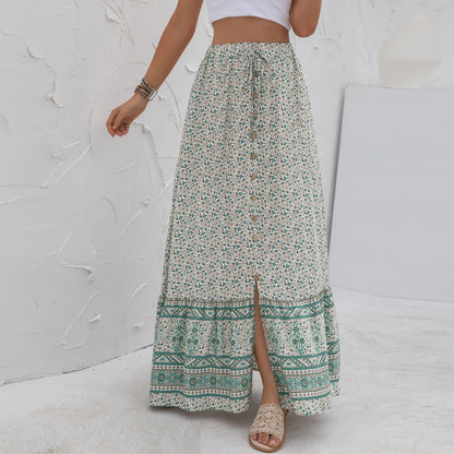 FINE | Boho vibes on point met deze maxi bloemenrok!