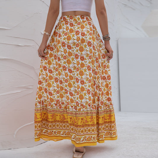 FINE | Boho vibes on point met deze maxi bloemenrok!