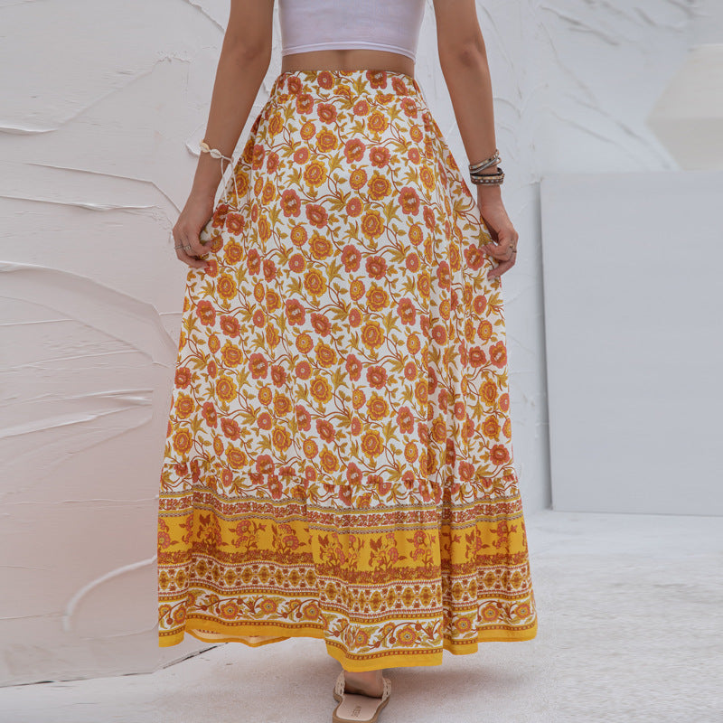FINE | Boho vibes on point met deze maxi bloemenrok!