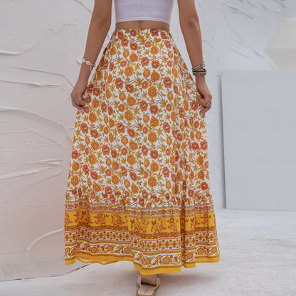 FINE | Boho vibes on point met deze maxi bloemenrok!