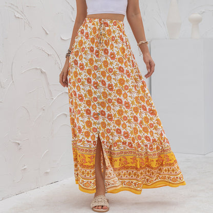 FINE | Boho vibes on point met deze maxi bloemenrok!