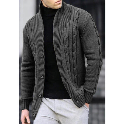 JAX | Heren Gebreid Cardigan met Kabelpatroon – Stijlvol en Comfortabel