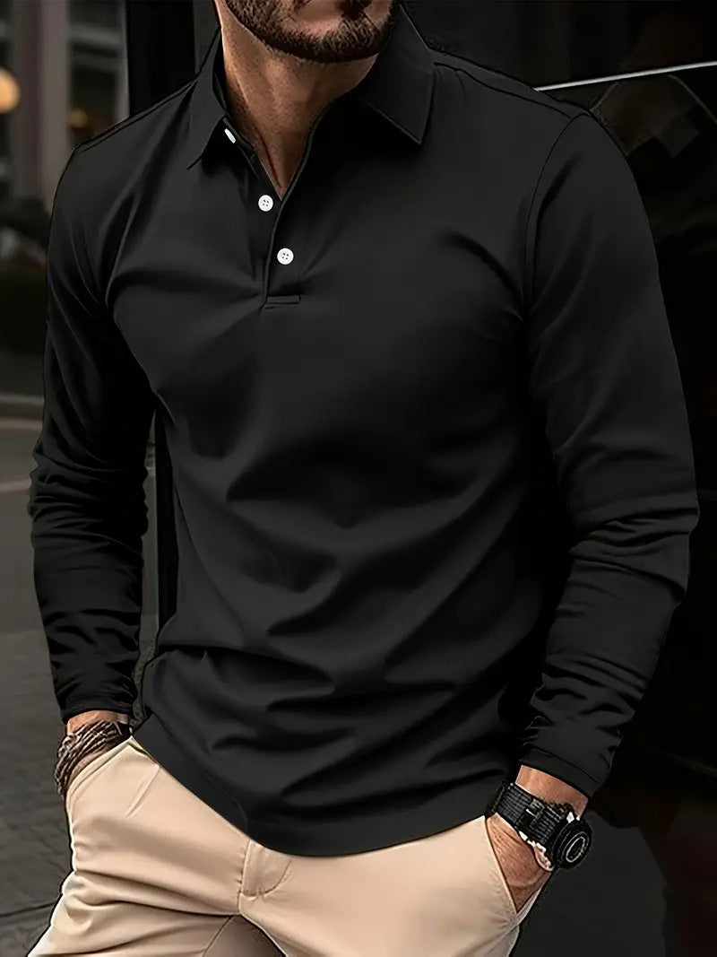 CODY | Heren Polo met Lange Mouwen – Slim Fit