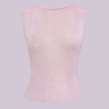 KARI | Glitter Mouwloze Top – Chic, Trendy & Perfect voor een Party Look