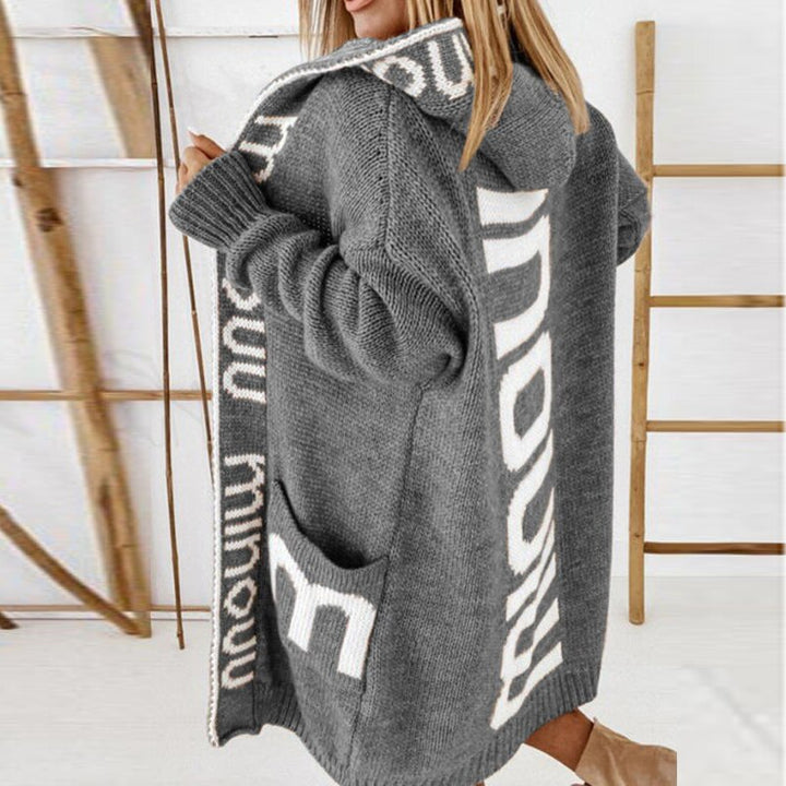 MINOU | Oversized Gebreid Vest met Capuchon – Comfort & Stijl in Één