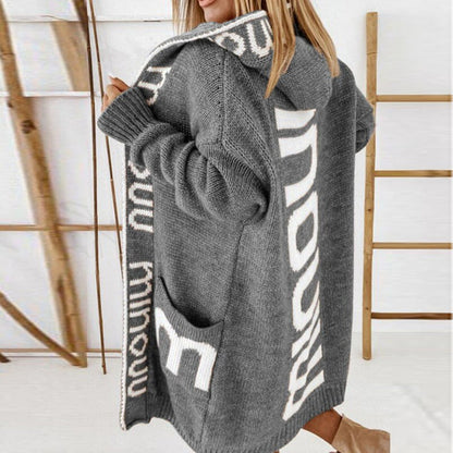 MINOU | Oversized Gebreid Vest met Capuchon – Comfort & Stijl in Één
