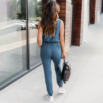 KATELIJNE | Casual Jumpsuit met Trekkoord – Zomer Musthave met Sportieve Touch