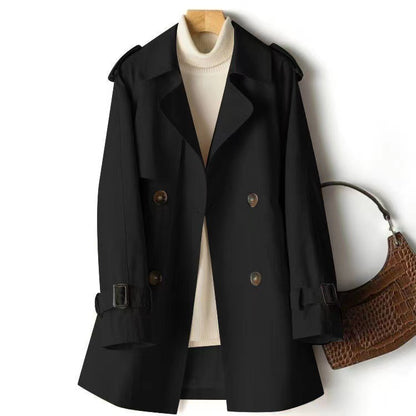 MARIEKE | Klassieke Korte Trenchcoat Dames – Waterafstotend & Tijdloos