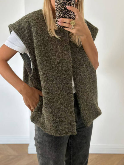 FAUSTINE | Zachte Damesgilet – Minimalistisch, Warm & Tijdloos