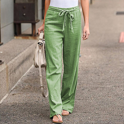 LANA | Linnen Look Broek – Luchtig & Stijlvol voor Zomer & Vrije Tijd