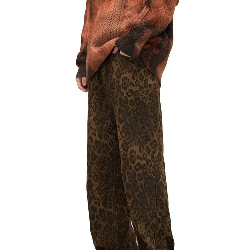 FAUVE | Statement Piece Alert: Leopard Print Wide-Leg Jeans