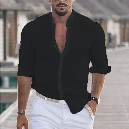MATTHIEU | Linnen Longsleeve Shirt – Licht, Ademend & Stijlvol