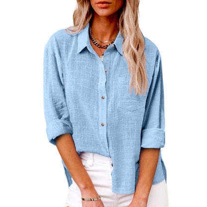 DANIQUE | Casual Blouse met Knoopsluiting – Tijdloos, Stijlvol & Comfortabel