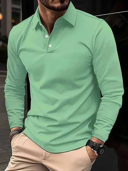CODY | Heren Polo met Lange Mouwen – Slim Fit