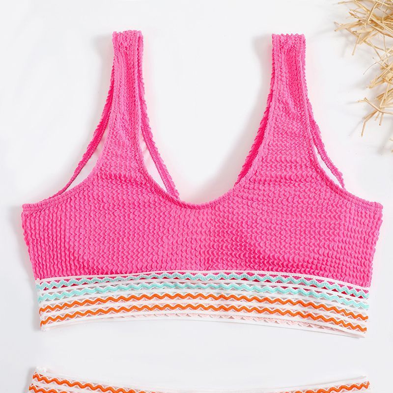 JITSE | High Waist Bikini met Gehaakt Detail – Retro Zomerse Dames Bikini