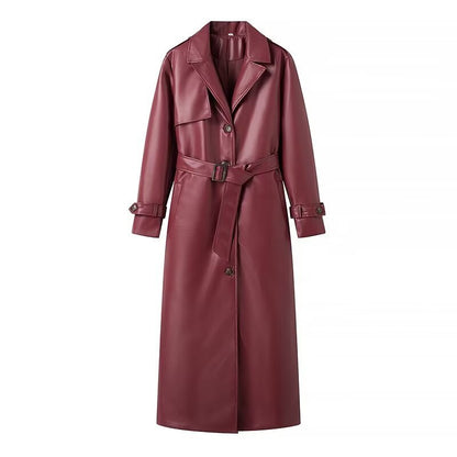 HOPE | Bordeauxrode leren jas voor dames!