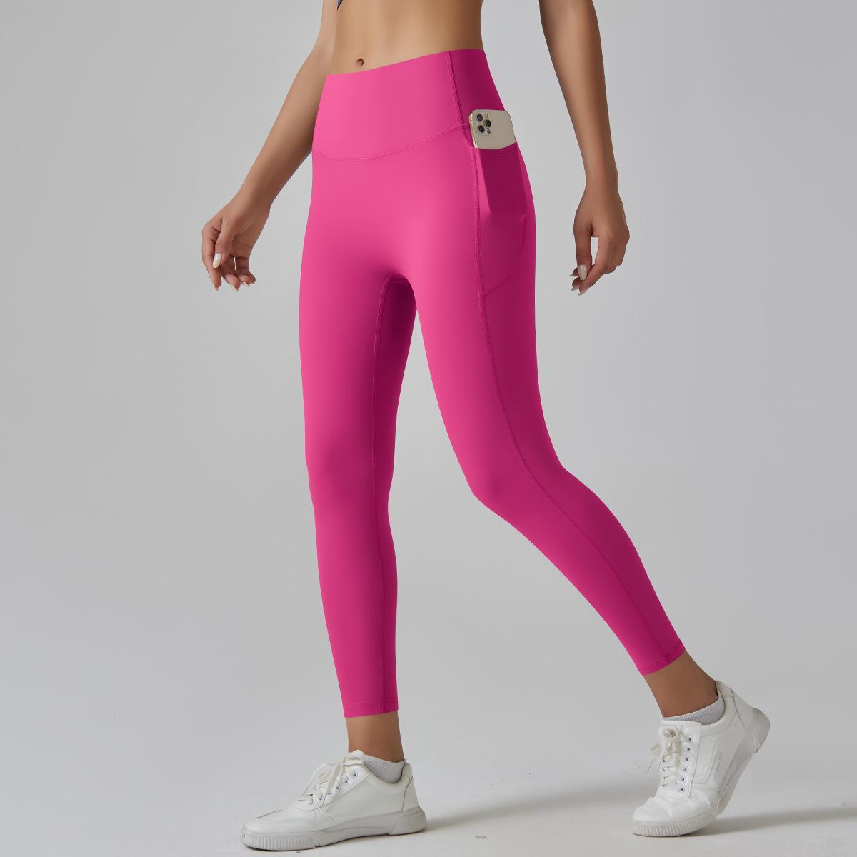 AIREN | High Waist Sportlegging met Zijvak – Naadloze Legging met Telefoonvak