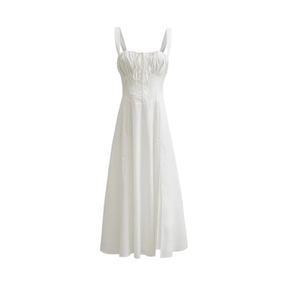 SOPHIE | Elegante Zomerjurk voor Dames met Gestruinde Top en Vloeiende Pasvorm